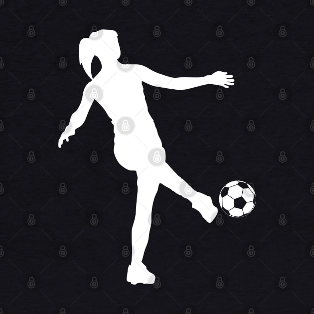 Footballer Woman Soccer Clipart by HappyGiftArt